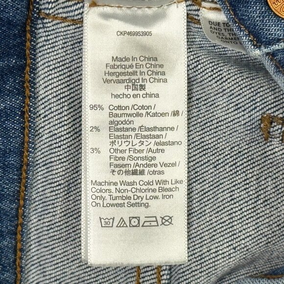 Madewell Jeans Womens 27 Blue 10" High Rise Skinny Zip Fly Custom Flare Hem - Picture 12 of 12